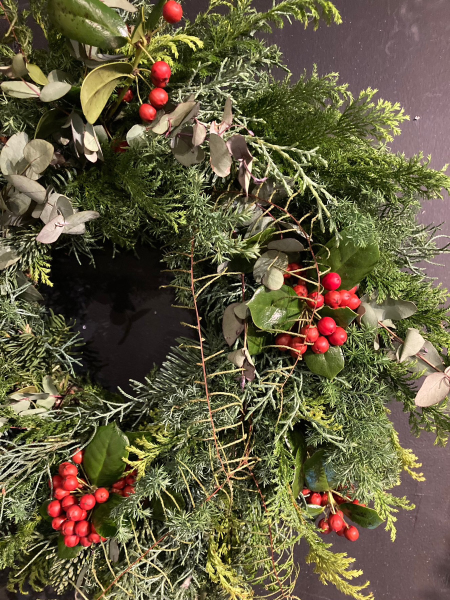 【11月】針葉樹＆実もの「クリスマスリース」