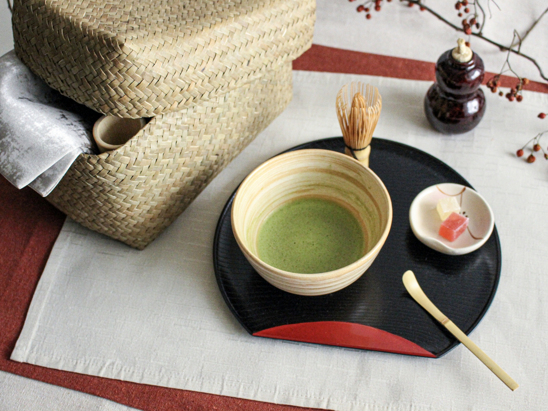 【1月】テーブル茶道<br>季節の和菓子付き